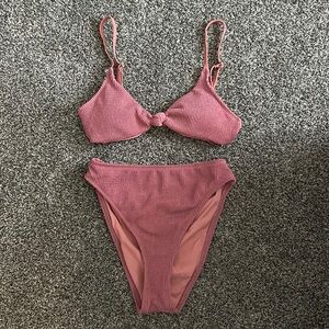 Dippin’ Daisy’s Bikini Zen Bikini Top (S) Seashore Bottom (M)